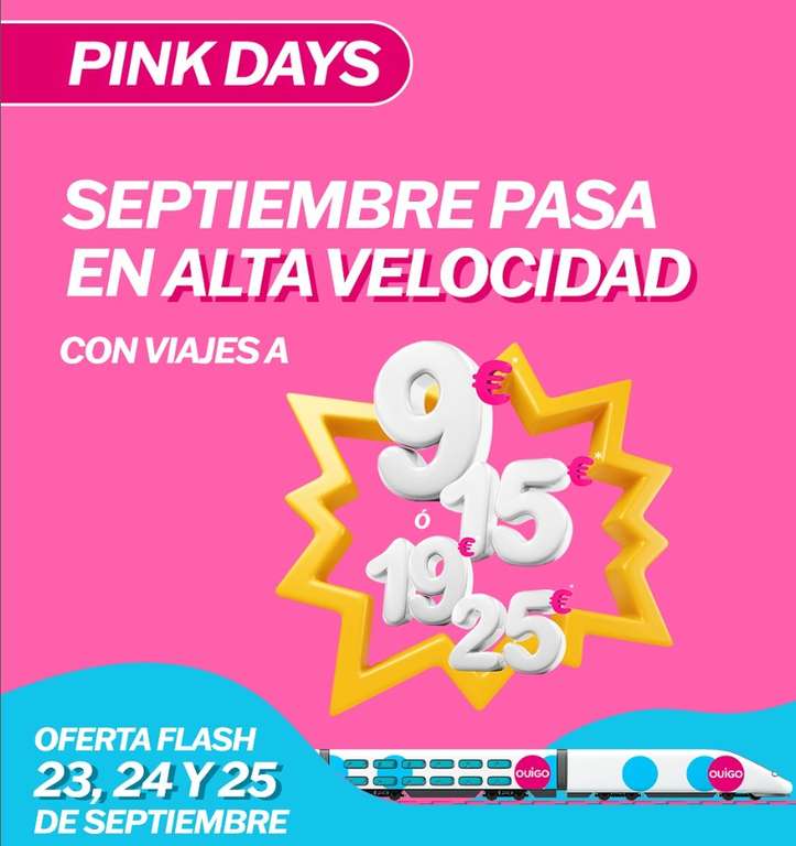 Pink Days de OUIGO